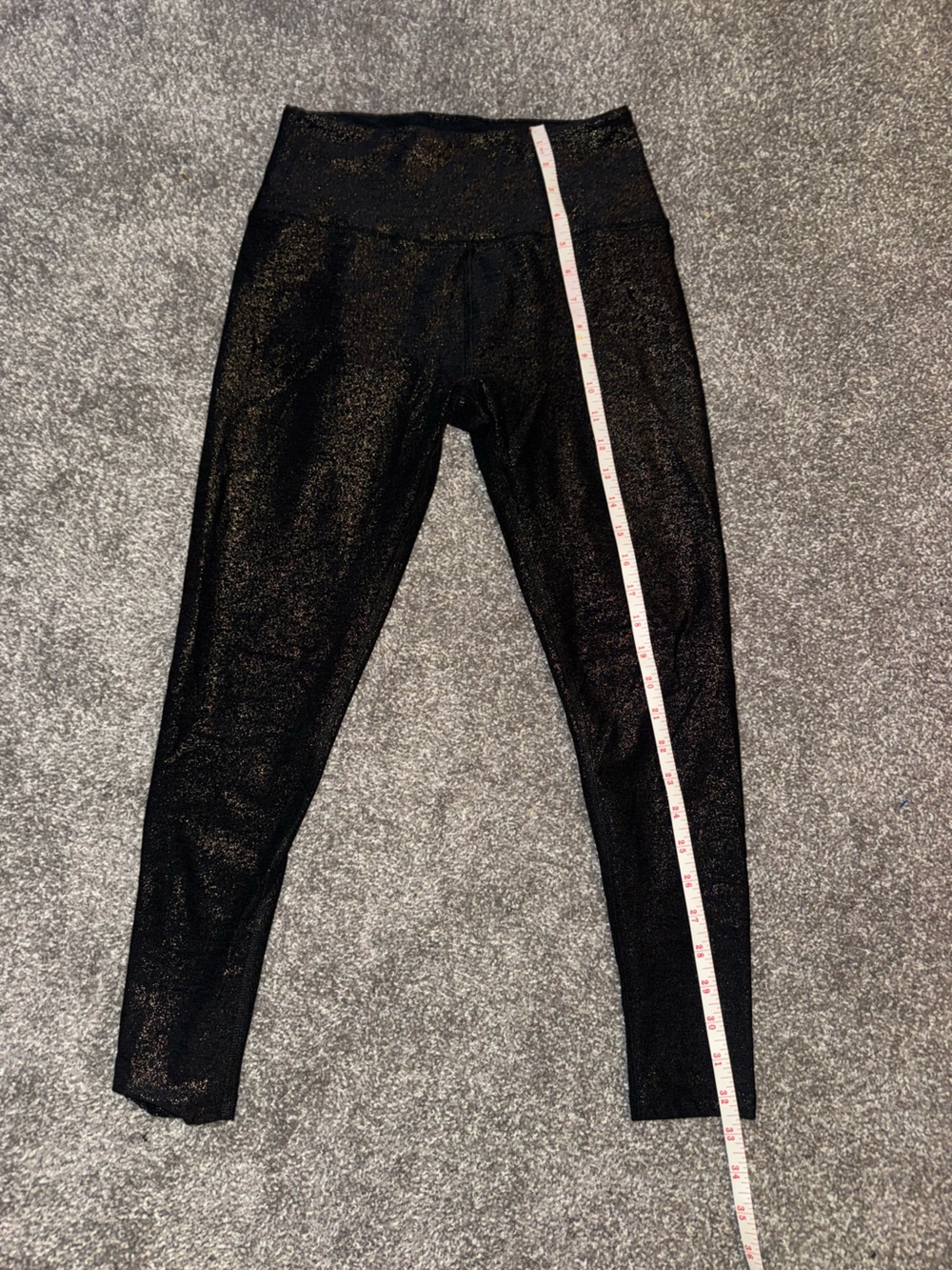 Beyond Yoga High-Waisted Sparkling Shimmer Leggings - Black - Size L